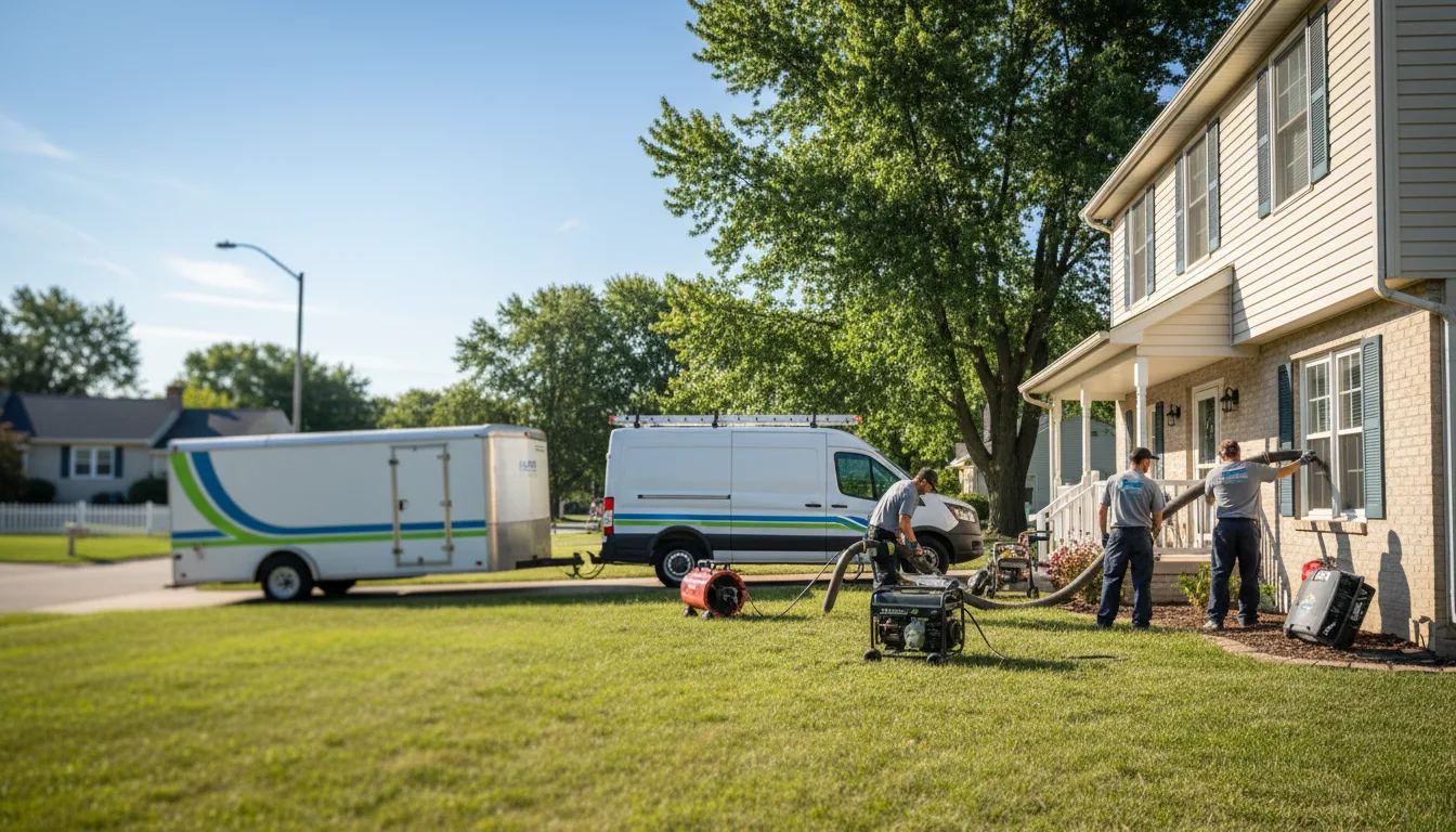 Flooded Basement Restoration And Cleanup With Repair in Fountain City, IN near me